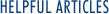 Helpful Articles