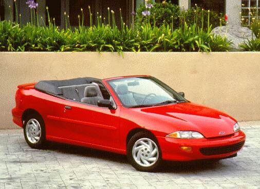 Most Fuel Efficient Convertibles of 1996 - 1996 Chevrolet Cavalier