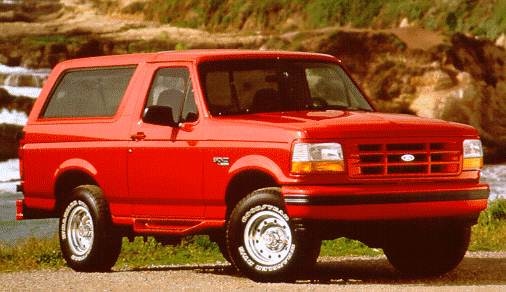 Top Consumer Rated SUVS of 1996 - 1996 Ford Bronco
