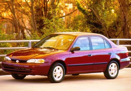 Most Fuel Efficient Sedans of 1998 - 1998 Chevrolet Prizm
