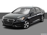 2017 Hyundai Sonata Hybrid Front angle view photo