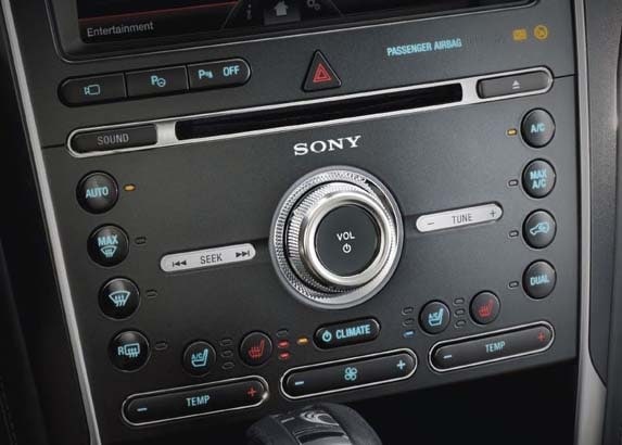 Sony sound system ford explorer