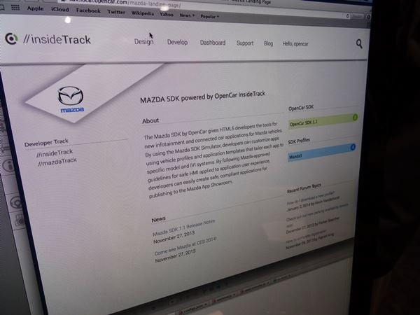 Mazda Opens Up to App Developers - CES 2014 5