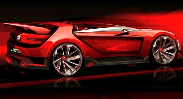 Volkswagen Golf Gti Roadster Vision Gran Turismo Teased Kelley